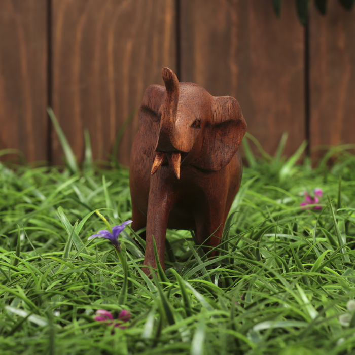 Сувенир "Большой слон" коричневый