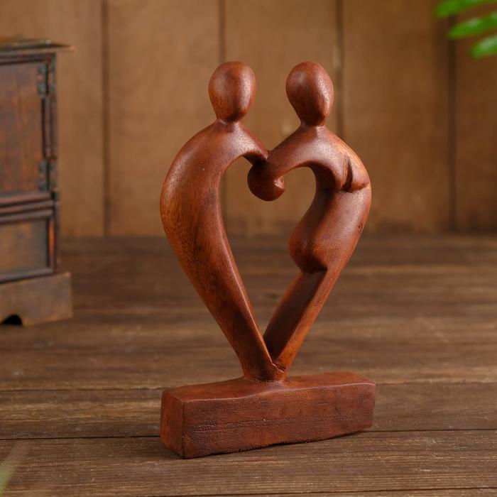 Сувенир "Пара-Сердце" тёмный