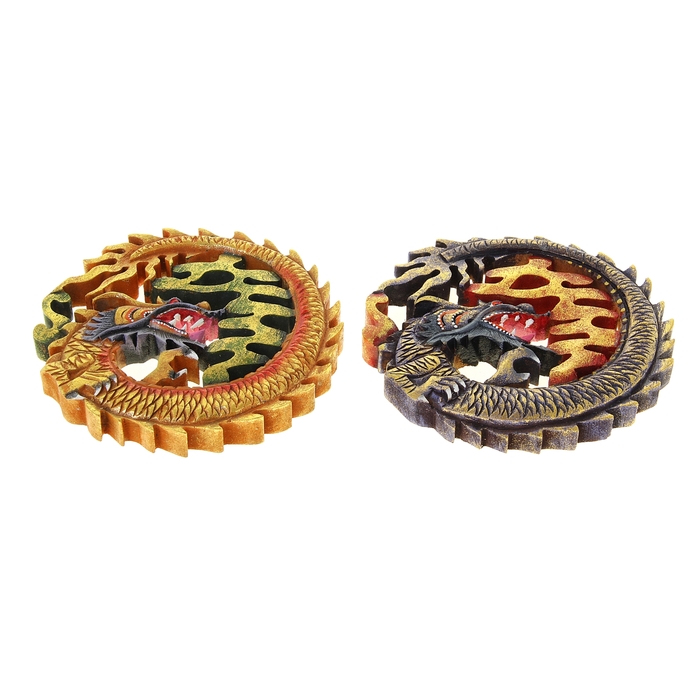 Панно "Огненный дракон" цветной МИКС