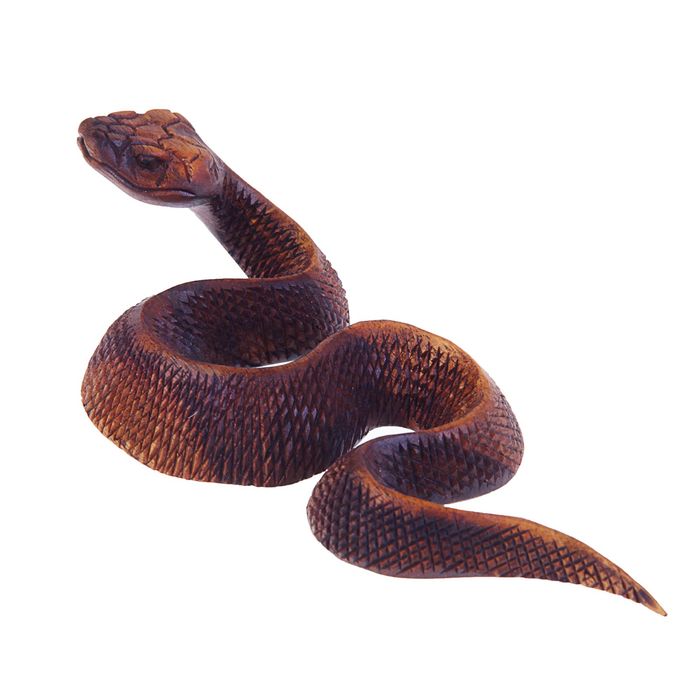 Сувенир "Индонезийская змея", коричневый