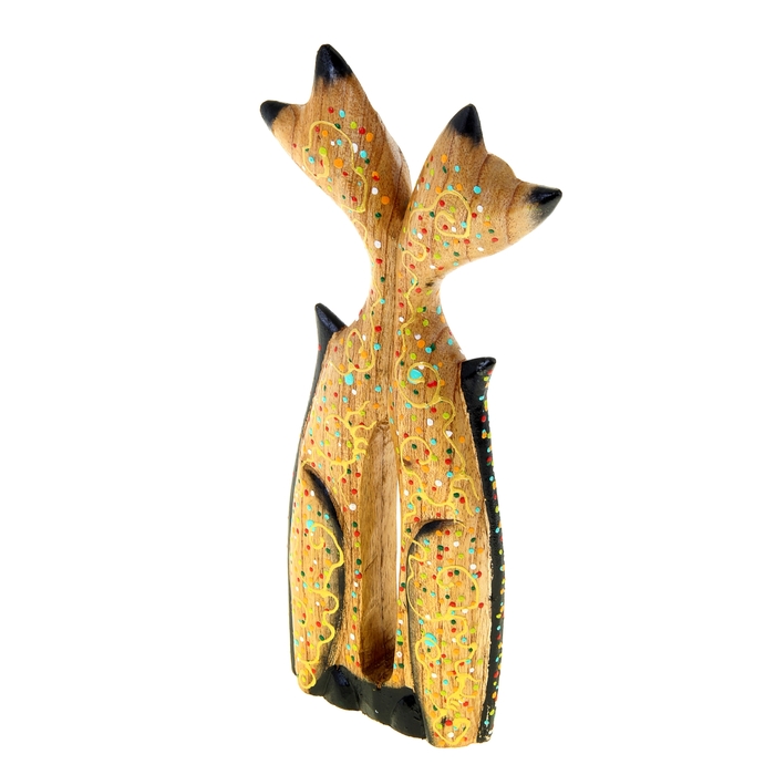 Сувенир роспись "Пара кошечек"