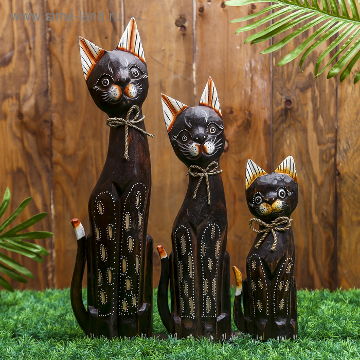 Кошки  Сима-Ленд Сувенир Верные кошечки, набор 3 шт.