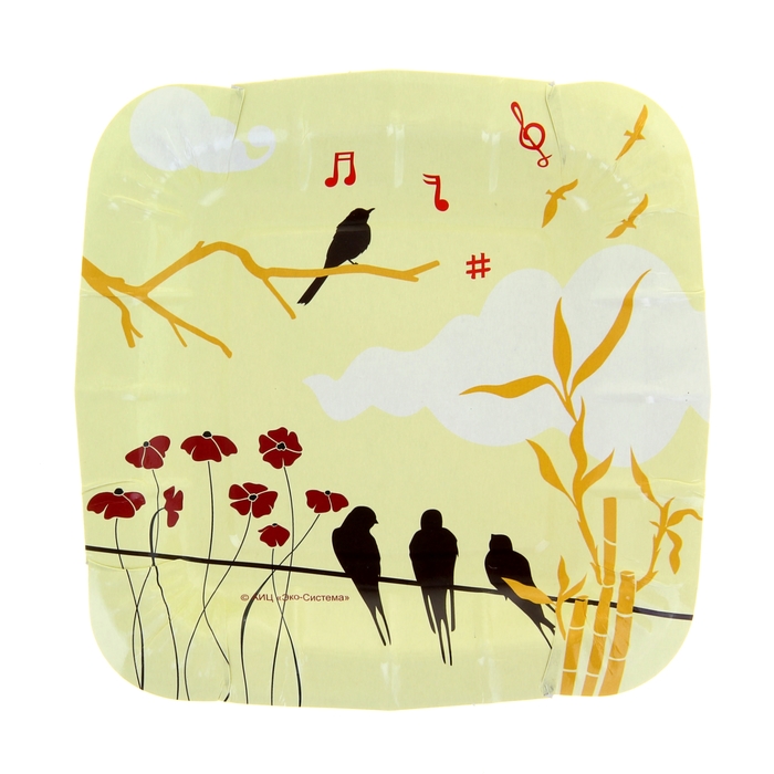 Тарелка с ламинацией "Восточная мелодия", 17,5 см