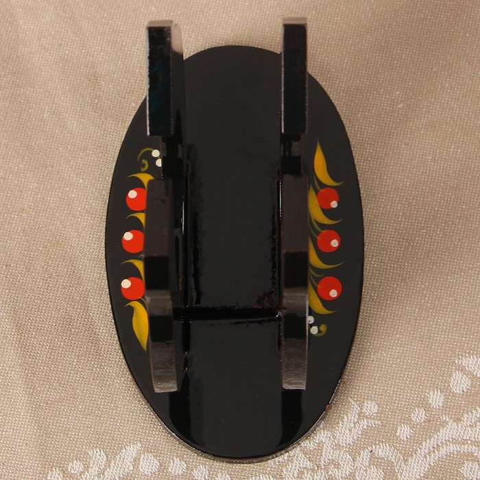 Салфетница «Подкова», 13×7×10 см, хохлома