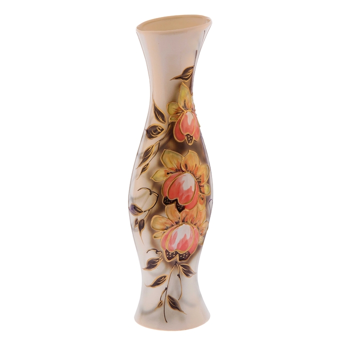 Ваза напольная "Натали" фуксия, задувка