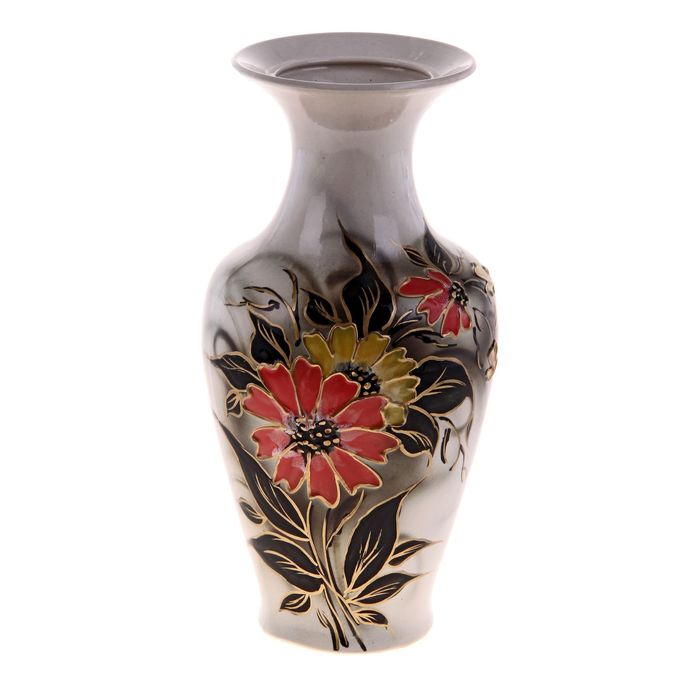 Ваза "Титаник" ромашка, задувка, белая