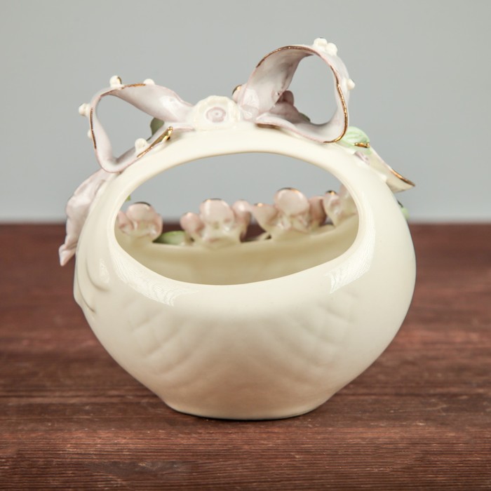 Конфетница "Лукошко" лепка, микс