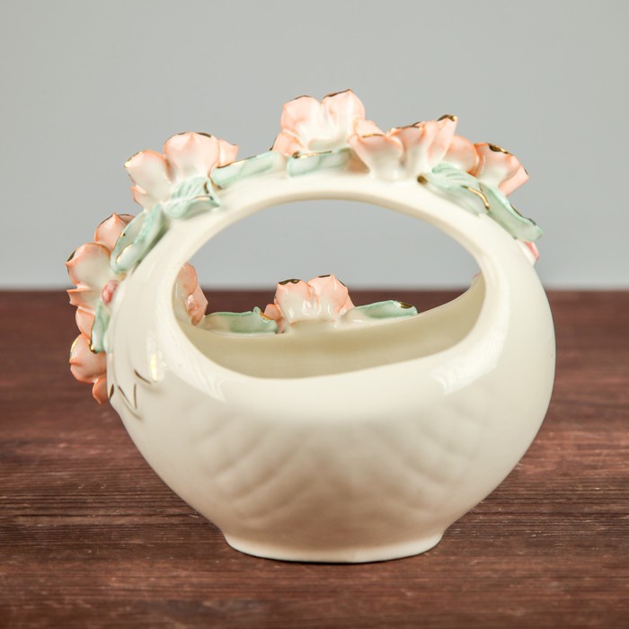 Конфетница "Лукошко" лепка, микс