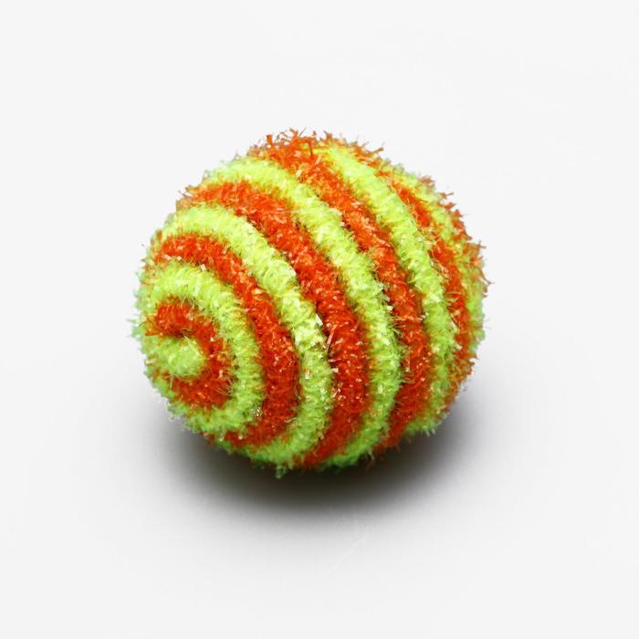 фото Шар-погремушка блестящий двухцветный, 5 см, микс цветов пижон