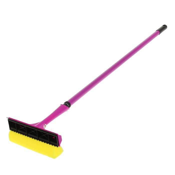 Окномойка с телескопическим черенком 150 см, цвет МИКС