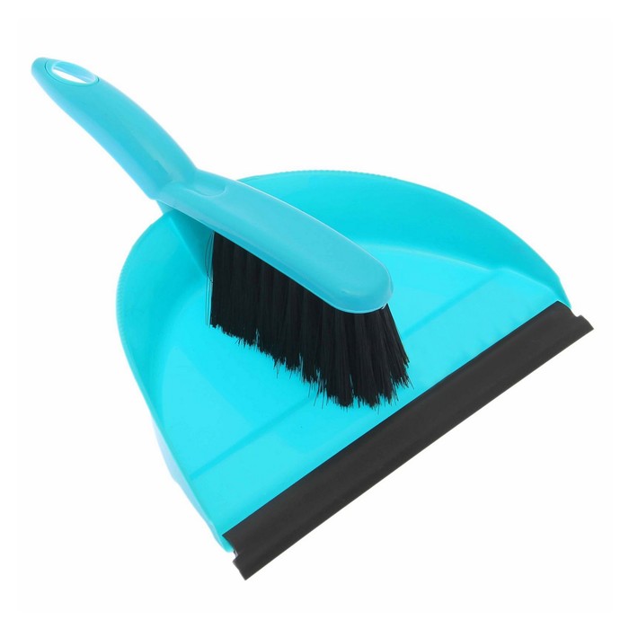 Набор для уборки "Клио", совок с кромкой и щетка-сметка, цвет МИКС