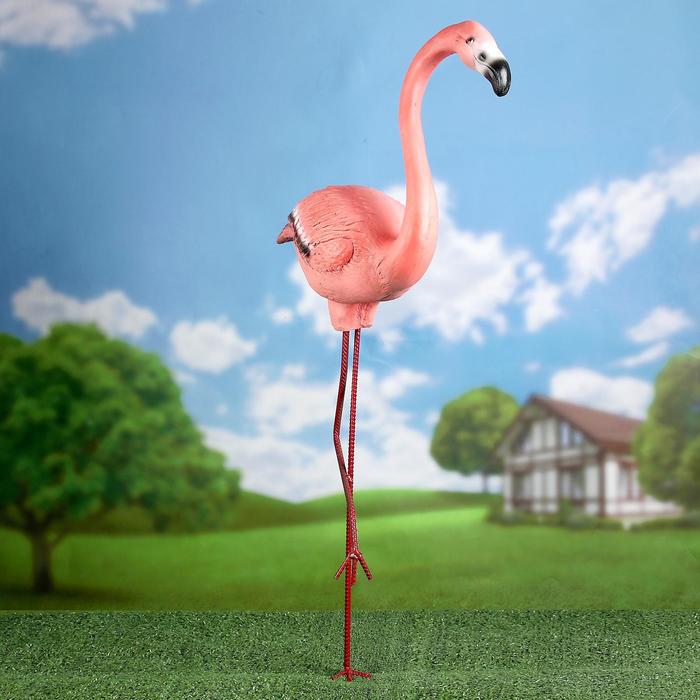 Садовая фигура Фламинго большой 40х18х87см