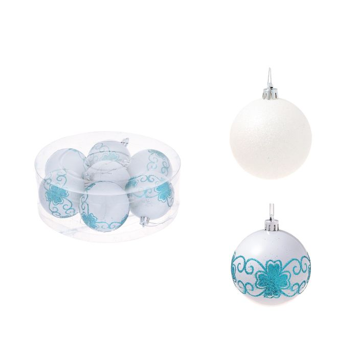 Новогодние шары "Хохлома" (набор 7 шт.)