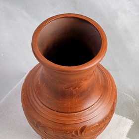 

Крынка "Гончарная", декор, красная глина, 2.75 л