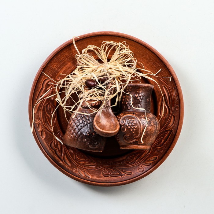 Оберег "Рафия", тарелка d=20 см, 3 предмета