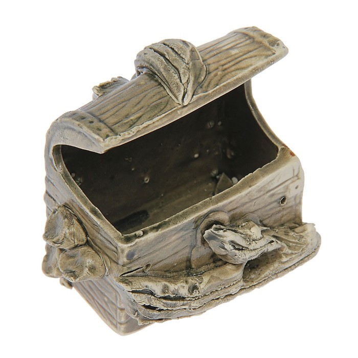 Декорации для аквариума "Сундук малый" микс