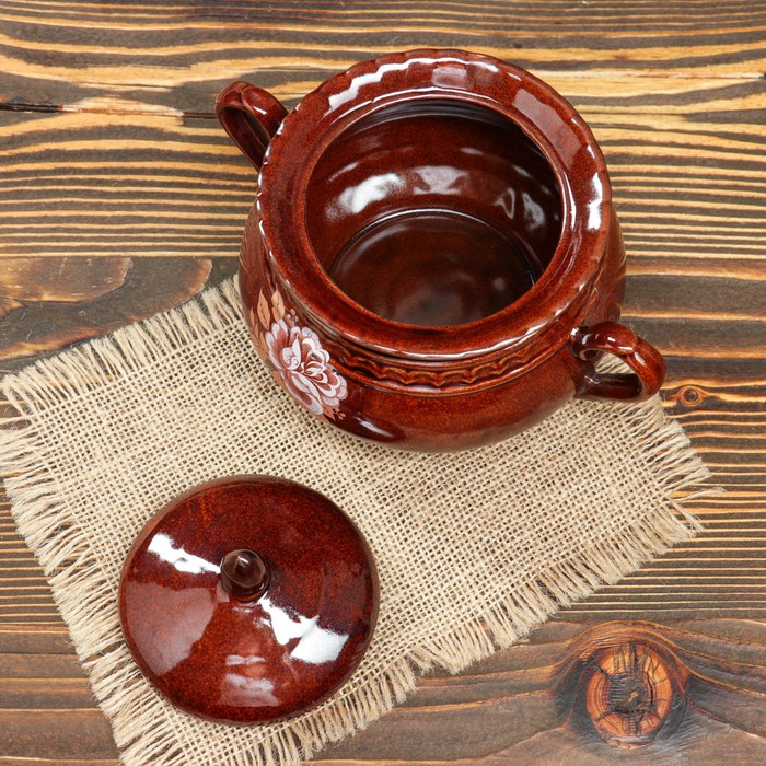 Чайная пара "Витязь" деколь, чайник 2 л, микс