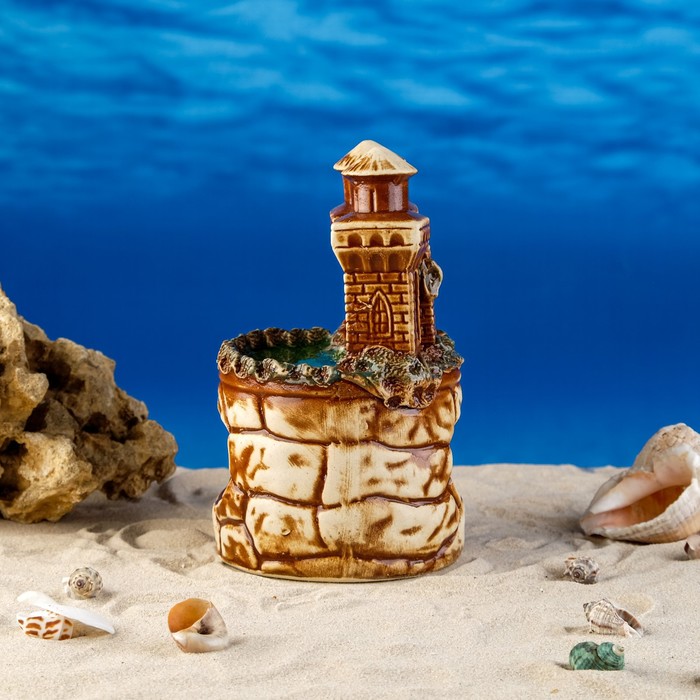 Декорации для аквариума "Замок и две башенки"