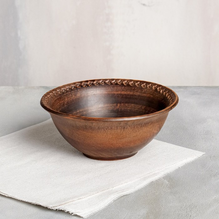 Тарелка "Вышивка" средняя, 0,4 л