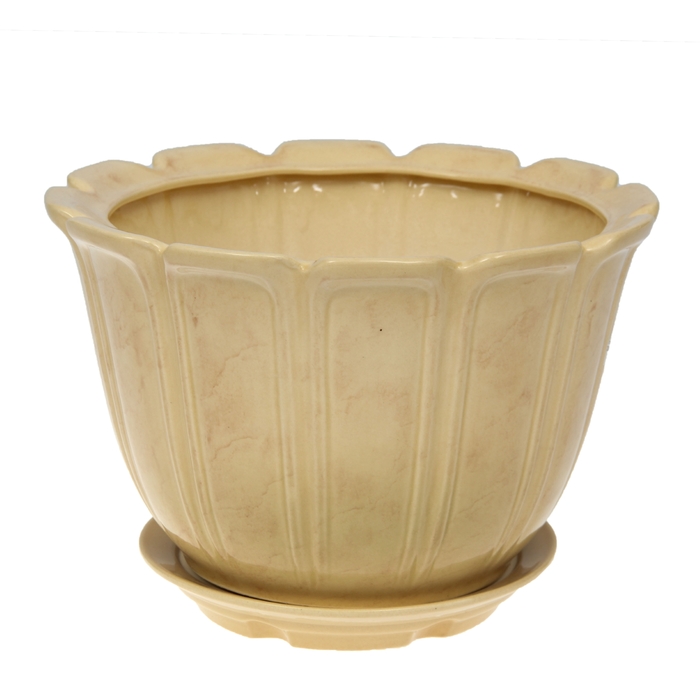 Кашпо "Элита" бежевое 12 л