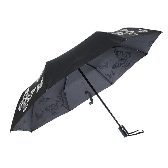 Зонт автоматический "Тайные знаки", R=51см, с проявляющимся рисунком, разноцветный