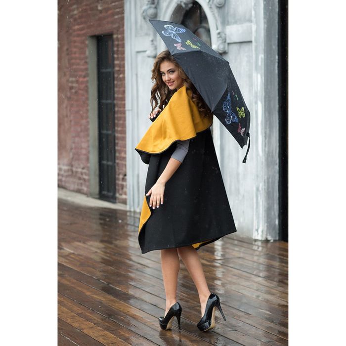 Зонт автоматический "Тайные знаки", R=51см, с проявляющимся рисунком, разноцветный