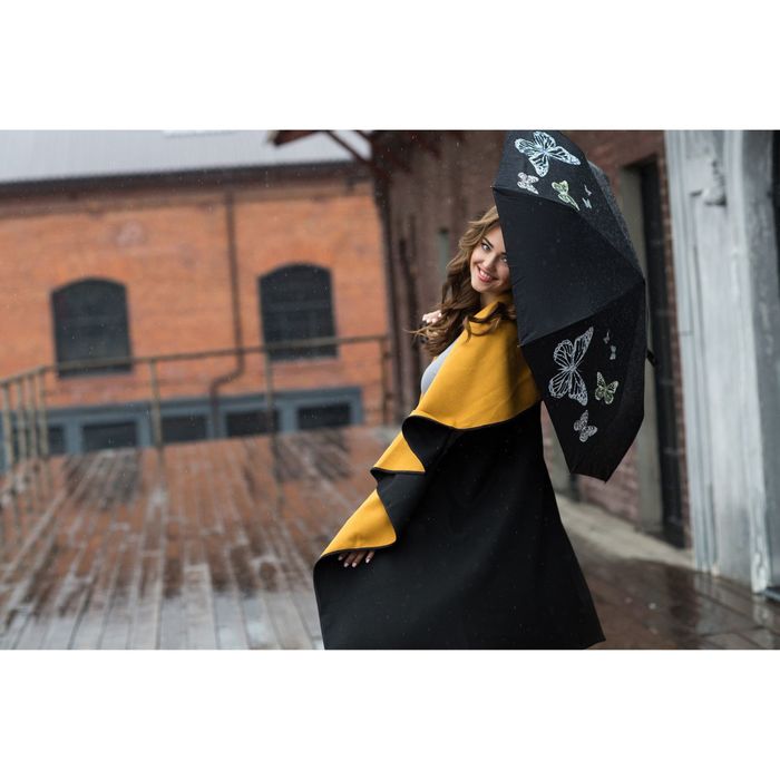 Зонт автоматический "Тайные знаки", R=51см, с проявляющимся рисунком, разноцветный