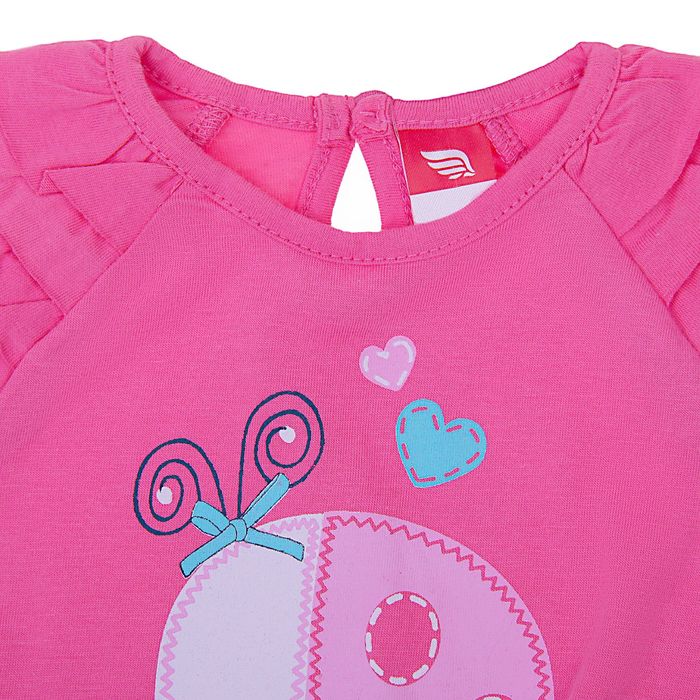 Комплект ясельный "Божья коровка", рост 80 см (52), цвет розовый/синий CSB 9471_М