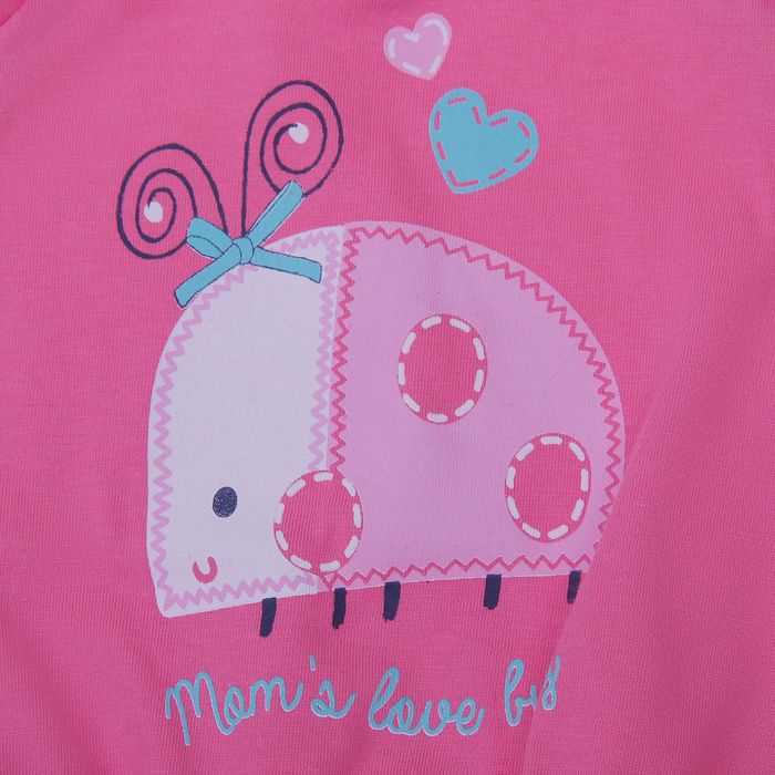 Комплект ясельный "Божья коровка", рост 80 см (52), цвет розовый/синий CSB 9471_М