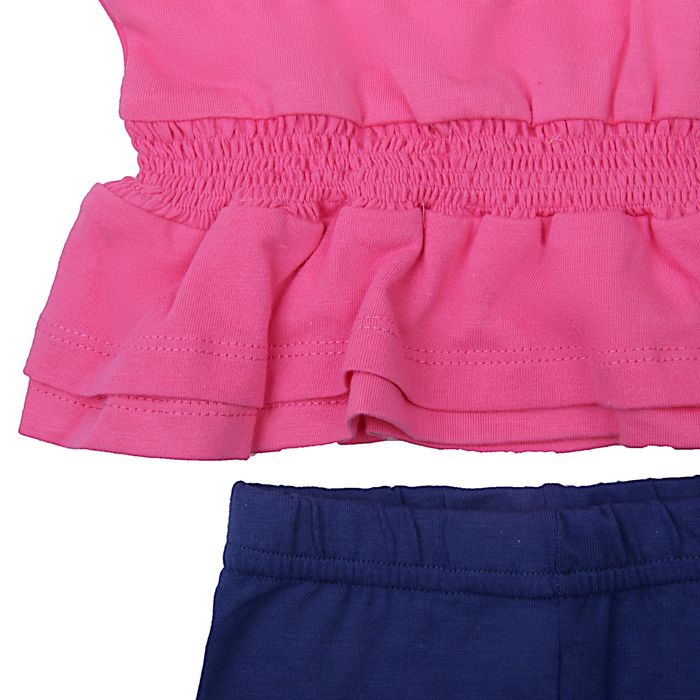 Комплект ясельный "Божья коровка", рост 80 см (52), цвет розовый/синий CSB 9471_М