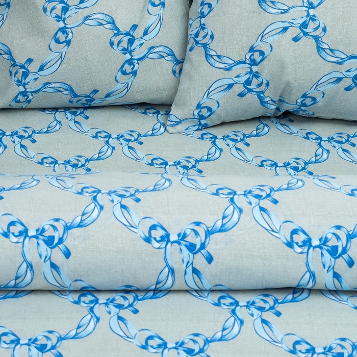 Постельное бельё "Этель" 2 сп., Банты, размер 175х215 см, 200х220 см, 70х70 см-2 шт.