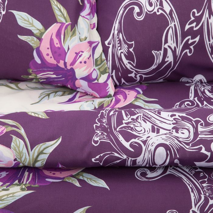 Постельное бельё "Этель" дуэт Лилиан 143х215 см - 2 шт., 220х240 см, 70х70 см -2 шт, 100% хлопок, бязь 125 г/м²