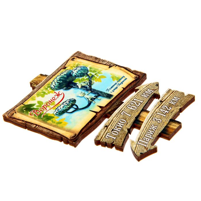 Магнит в форме указателя "Воронеж"