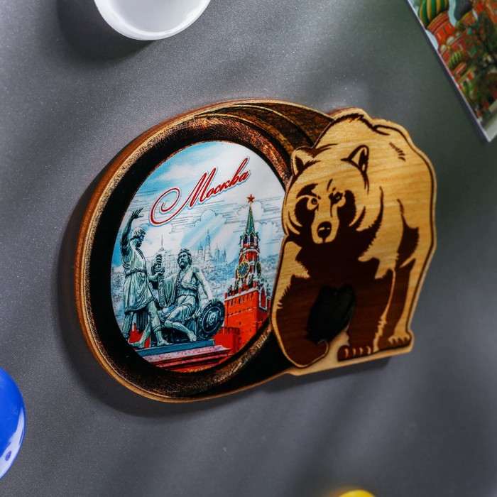 Магнит в форме медведя «Москва»