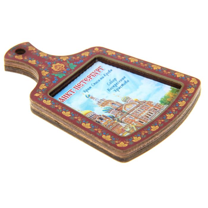 Магнит в форме кухонной доски «Санкт-Петербург»