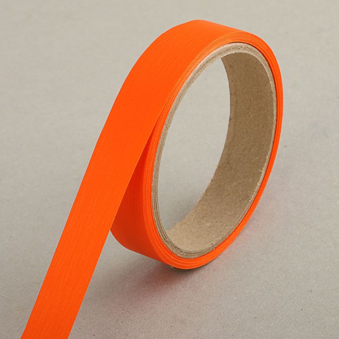 Лента для декора и подарков &quot;Аспидистр&quot; 2 см х 10 м, тиснение, оранжевая