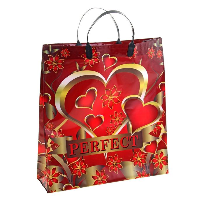 Пакет &quot;Перфект&quot; мягкий пластик, объемный, 35х36 см, 160 мкм