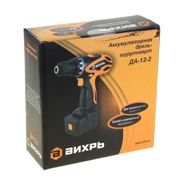 Дрель-шуруповерт "Вихрь" ДА-12-2, аккумуляторная