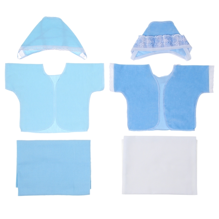 Комплект на выписку летний "Крепыш", 9 предметов, цвет голубой