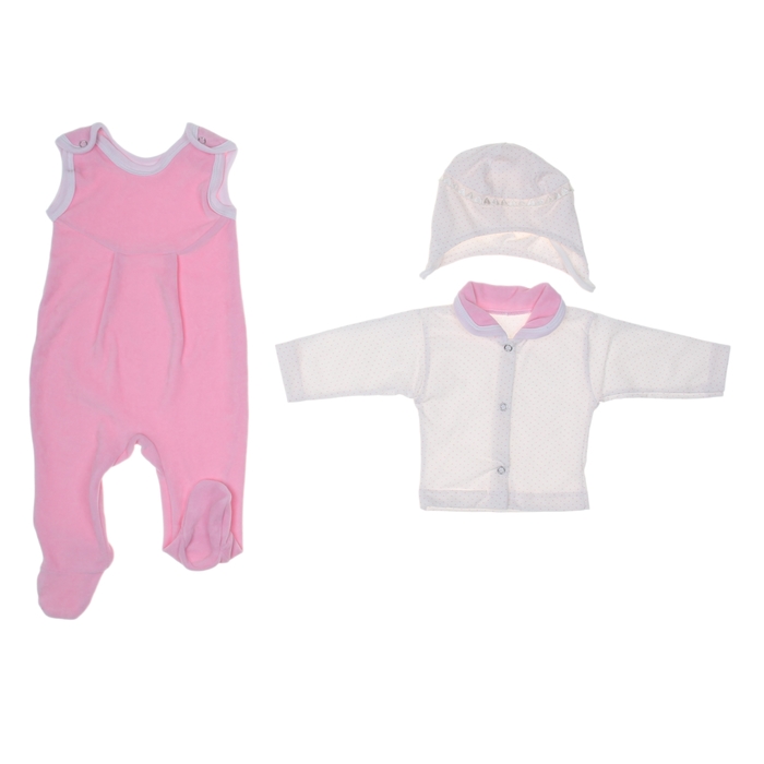 Комплект на выписку летний "Наследник", 5 предметов, цвет розовый