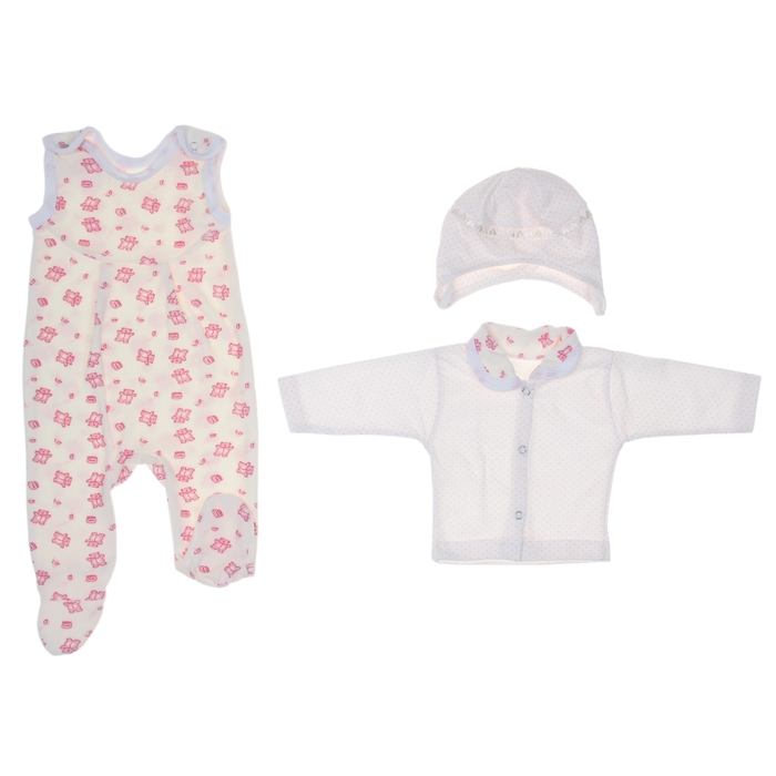 Комплект на выписку летний "Наследник", 5 предметов, цвет розовый