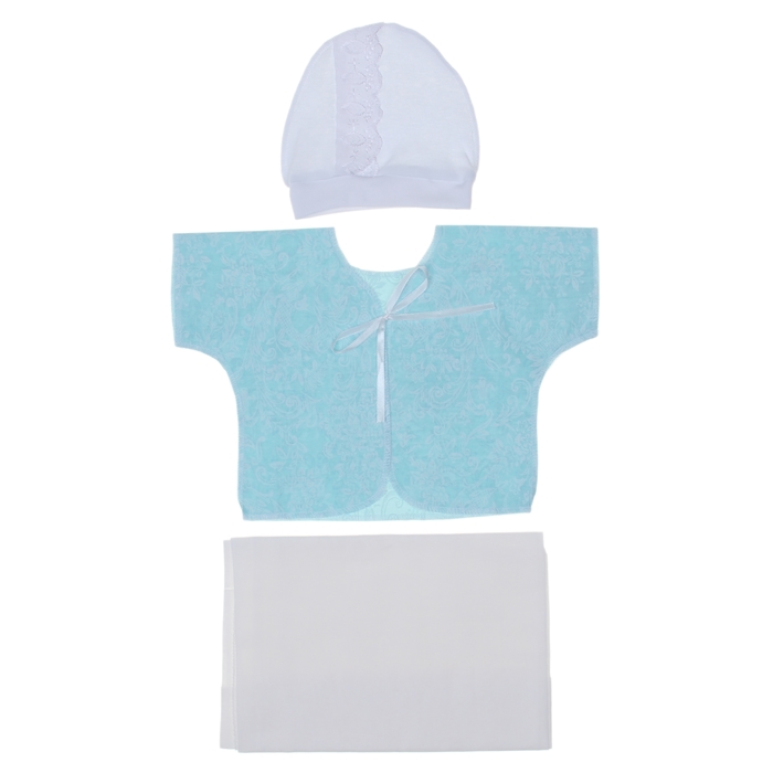 Комплект на выписку летний "Вырастайка", 6 предметов, цвет голубой