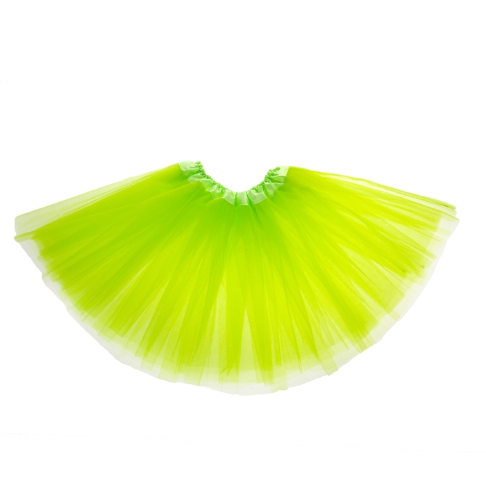 Карнавальная юбка, 3-х слойная, 4-6 лет, цвет салатовый