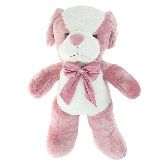 Мягкая игрушка "Собака с бантом и стразой №2", МИКС