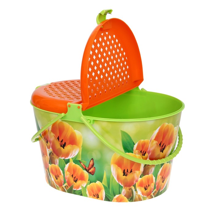 Корзина для пикника "Тюльпаны"