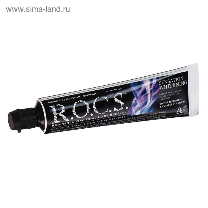 фото Зубная паста r.o.c.s., сенсационное отбеливание, extreme fresh, 74 г