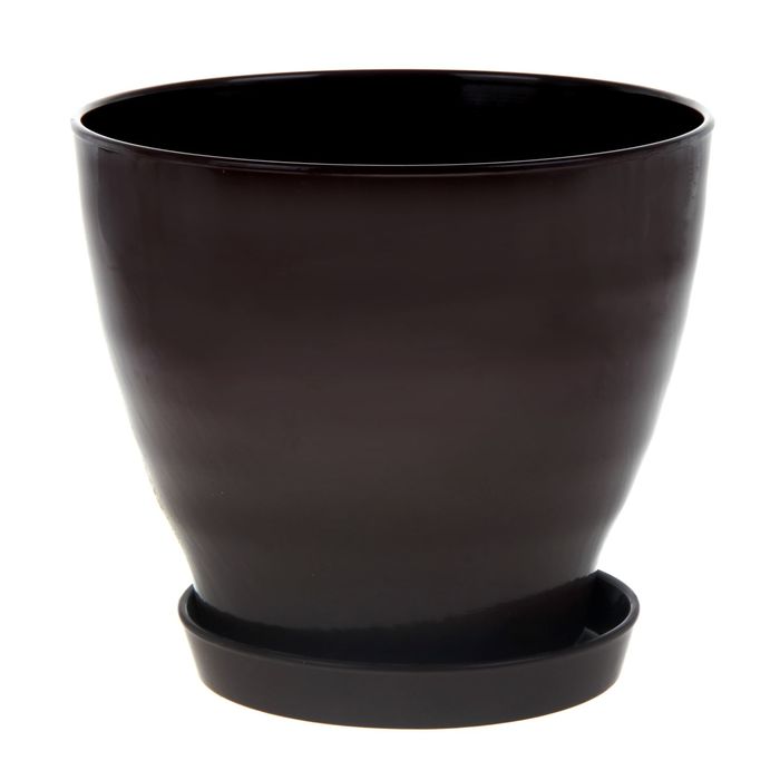 Кашпо "Ксения" матовое, шоколадное, 15 л