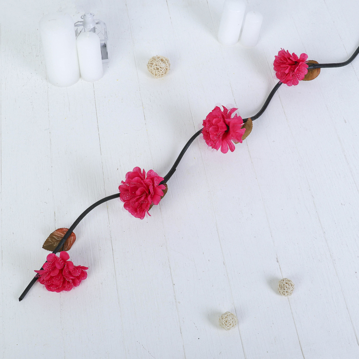 Декоративная ветка "Пышная пеларгония" микс