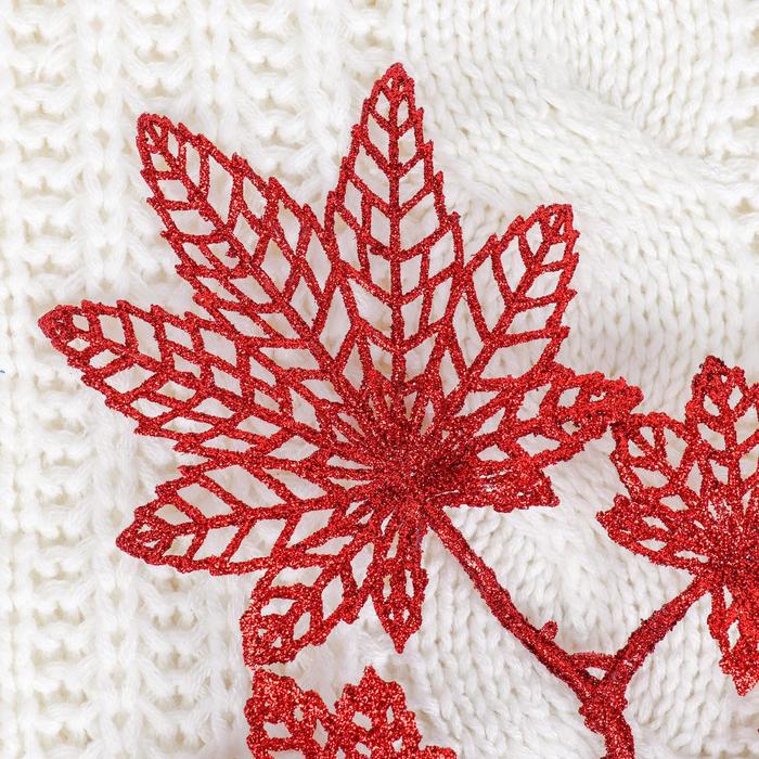 Ветка для декора "Резные листья" микс