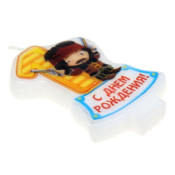 Свеча в торт. Цифра 1